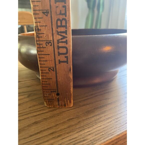 Vintage Midcentury Wooden Nut Bowl With Nutcracker and Picks Vintage Nut Dish - Picture 6 of 6